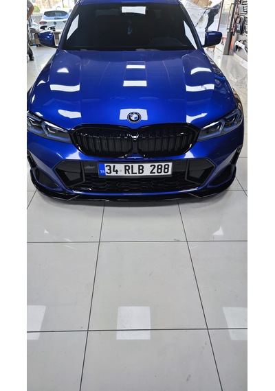 Bmw G20 Lci Ön Tampon Lipi Plastik Parlak Siyah 3 Prç 2020+