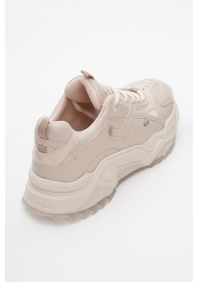 Luvishoes Luvi Shoes Lecce Bej Cilt Kadın Spor Ayakkabı Bej