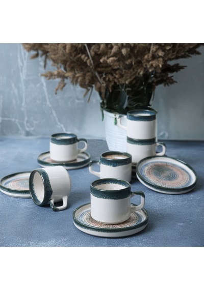 Keramika Hydra Stackable Çay Takımı 12 Parça 6 Kişilik 21279