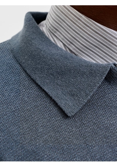Jack & Jones Jprmılano Stıtch Knıt Zıp Polo Sn Turbulence Çok Renkli