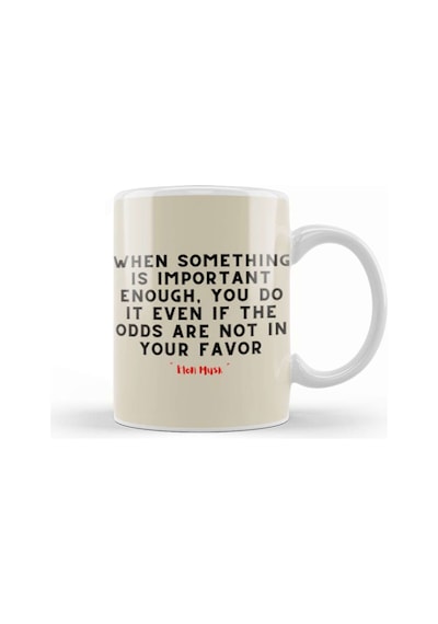 Elon Musk Quotes Motivation İnspiration Success Work Gifts Kupa Bardak Porselen Karışık