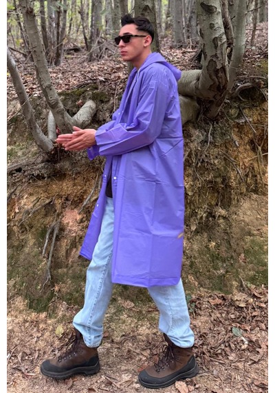 Mollycrush Unisex Su Rüzgar Geçirmez Katlanabilir Kapüşonlu Çıtçıt Düğmeli Eva Siyah Yağmurluk Mor Mollycrush Unisex Su Rüzgar Geçirmez Katlanabilir Kapüşonlu Çıtçıt Düğmeli Eva Siyah Yağmurluk Mor