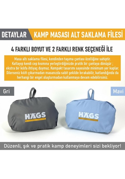 Masa Altı Saklama Filesi, Kamp Piknik Outdoor İçin Masa Altı Kamp Malzemeleri Eşya Depolama, Düzenleyici Organizer Genel