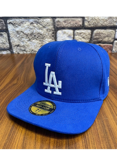 Hamze La Los Angeles Hiphop Snapback Rapper Baseball Drip Şapka Cap Saks Mavi