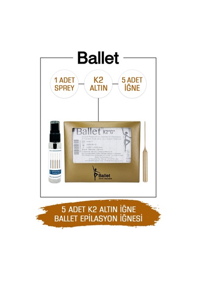 Ballet Gold K2 Epilasyon İğnesi 5'li