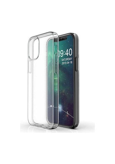 Apple Uyumlu iPhone 12 Mini Tchs Süper Silikon Kılıf-renksiz Renksiz