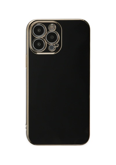 Apple iPhone  Uyumlu-  14 Pro Max Kılıf Volet Silikon - Siyah