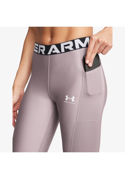 Under Armour Heat Gear Rib Kadın Mor Antrenman Taytı - 1388693 Mor