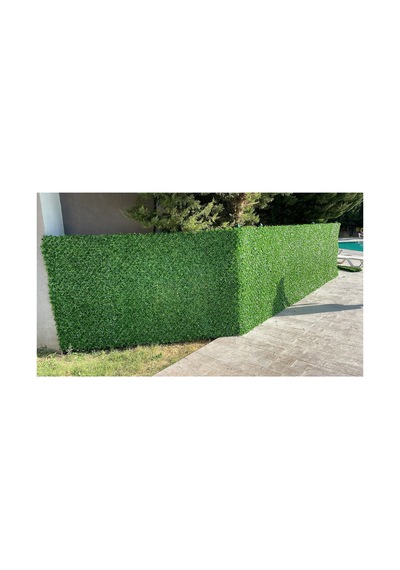 Çim Çit 50 Cm Yükseklik 10 Metre Uzunluk Yeşil Yeşil