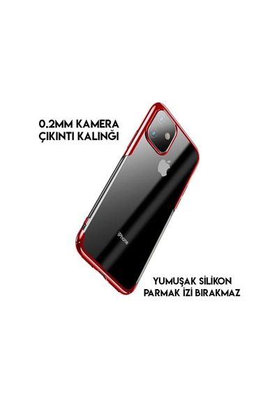 Baseus Shining Case iPhone Uyumlu 11 Pro Max 6.5 Ultra İnce Silikon Kılıf- 5775 Mh-hs5400-7297