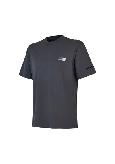 New Balance Nb Lifestyle Men Tshirt Erkek Gri T-shirt - Mnt1644