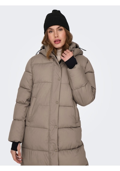 Only Ann Premium Puffer X-long Otw Kadın Kahverengi Kapüşonlu Mont 15287913-GRY Kahverengi Only Ann Premium Puffer X-long Otw Kadın Kahverengi Kapüşonlu Mont 15287913-GRY Kahverengi