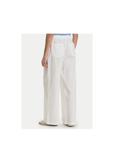 Tommy Hilfiger Beyaz Kadın Keten Karışımı Loose Pantolon-16170