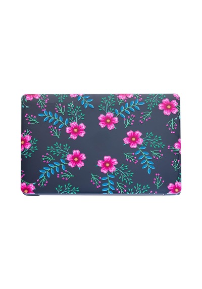 Macbook Air 13.6 İnç Çiçek Desenli Kılıf A2681 A3113 A3240 A3449 M2 M3 M4 M5 Uyumlu Kristal Parlak Sert Kapak Hard Case Pembe Mavi Belirtilmemiş