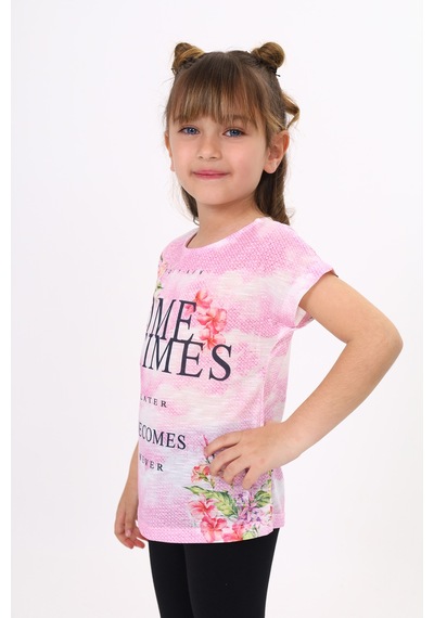 Toontoy Kids Toontoy Kız Çocuk Sometimes Baskılı Tişört Pembe Toontoy Kids Toontoy Kız Çocuk Sometimes Baskılı Tişört Pembe