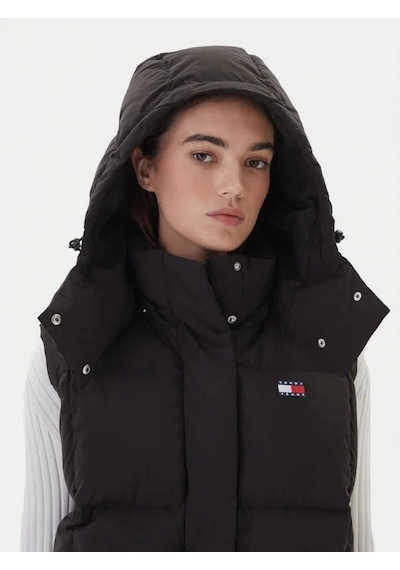 Tommy Hilfiger Tjw Alaska Grid Kuş Tüyü Kadın Siyah Yelek Dw0dw21627bds Siyah