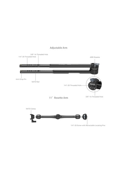 Smallrig Md4362 X Kameralar İçin Magic Arm Kiti