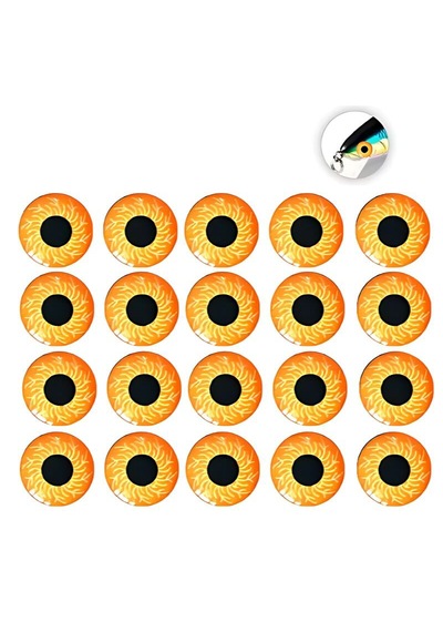 Hokkaido 6 Mm Çap,toplam 40 Adet,4 Farklı Renk,her Renk 10'ar Adet,4d,holografik,gerçekçi,silikon,yapay,göz.