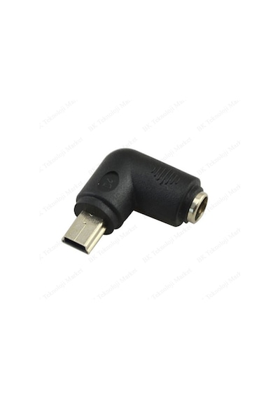 Dc Barrel Jack Mini Usb Erkek Konnektör Adaptörü 5.5Mm / 2.1Mm