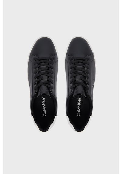 Calvin Klein Deri Logolu Sneaker Ayakkabı Hw0hw032950gm Bayan Ayakkabı Hw0hw03295 0gm Siyah