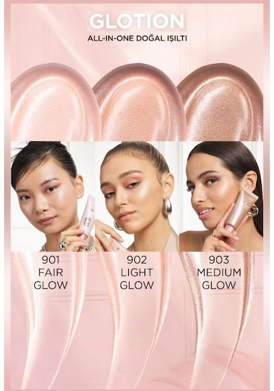L'Oréal Paris Glotion All-In-One Doğal Işıltı 903 - Medium Glow 40 ML