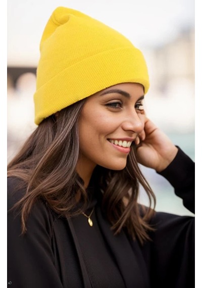 Boldy Klasik Spor Bere-Triko Bere-Unisex Nakışsız Bere-Düz Bere (482515078)