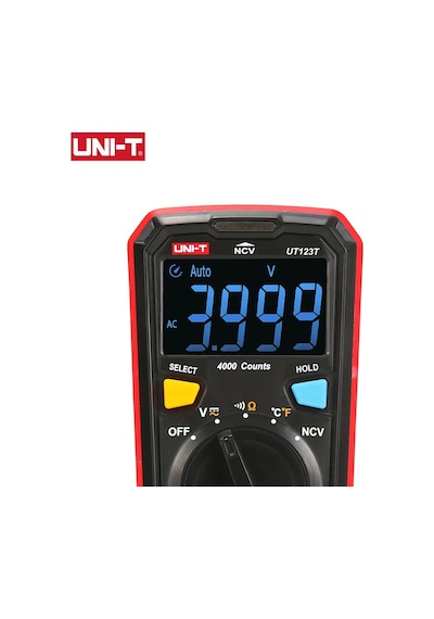 Unı-t Ut123t Dijital Mini Multimetre Test Cihazı Otomatik Dc Ac Voltmetre Frekans Kapasite Ohm Metre Ölçüm Aletleri