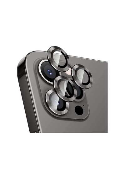 Apple Uyumlu   iPhone 12 Pro Max 3D Metal Çerçeveli Kamera Lens Koruyucu (484505230)