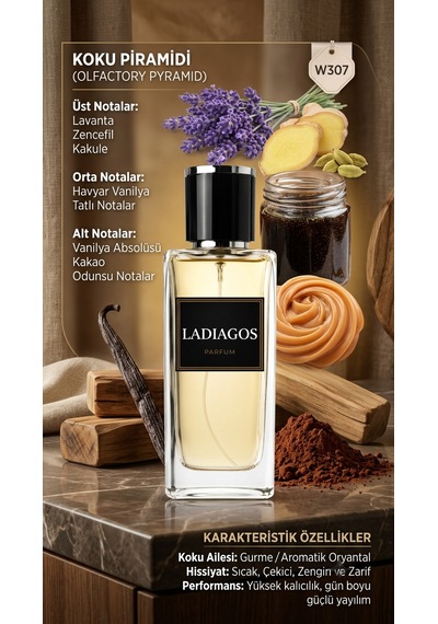 Ladiagos W307 Kadın Parfümü Oryantal