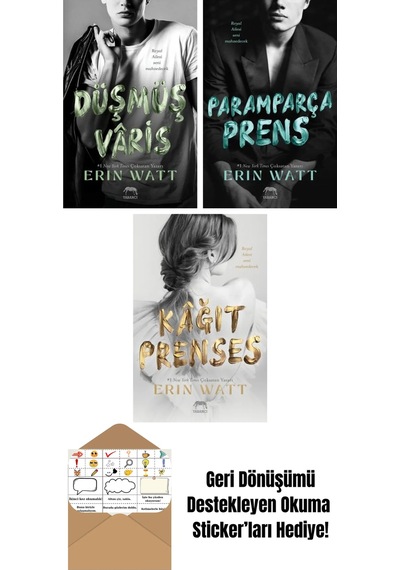 Lekeli Taç Royal Serisi 4. Kitap + Çarpık Saray Royal Serisi 3. Kitap + Paramparça Prens Royal Serisi 2. Kitap