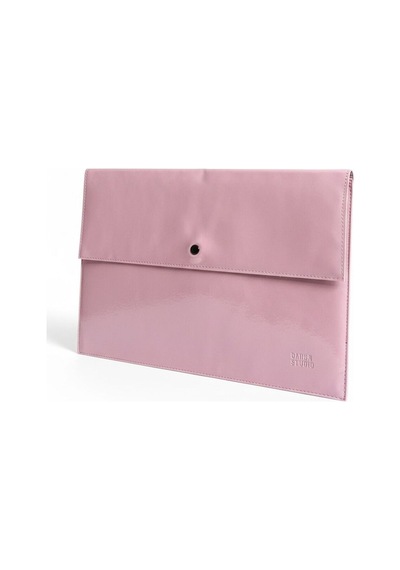 Plush Studıo Istanbul Pembe Rugan Laptop Ve Evrak Çantası Peluş Astarlı 36 26 Cm Pembe Pembe