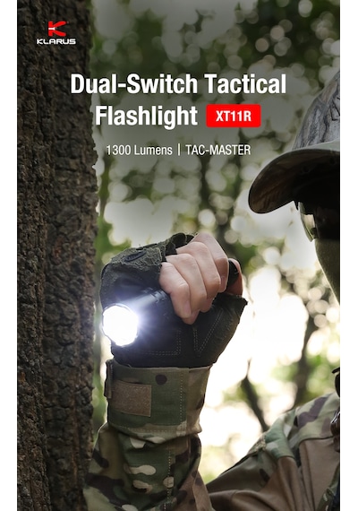 Klarus Xt11r -1300 Lümen Taktik El Feneri Kılıf Siyah