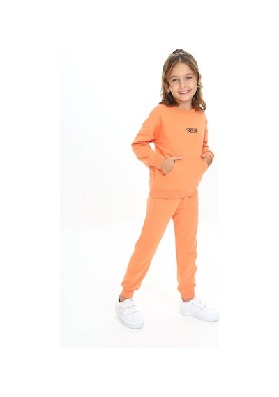 Toontoy Kids Toontoy Kız Çocuk 2'li Takım Nakış Baskılı Bisiklet Yaka Cepli Sweatshirt & Beli Paçası Ribanalı Jogger Eşofman Altı - 2 İplik Somon Toontoy Kids Toontoy Kız Çocuk 2'li Takım Nakış Baskılı Bisiklet Yaka Cepli Sweatshirt & Beli Paçası Ribanalı Jogger Eşofman Altı - 2 İplik Somon