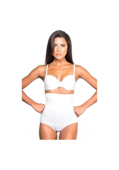 Alfa Expres Beyaz Mı Emay 2079 Yüksek Bel Desenli Double Slip Korse