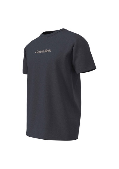 Calvin Klein Erkek Marka Logolu Pamuklu Bisiklet Yakalı Nem Emici Kumaşlı Şık Görünümlü Günlük Kullanıma Uygun Mavi T-shirt 000nm2748e Ccı