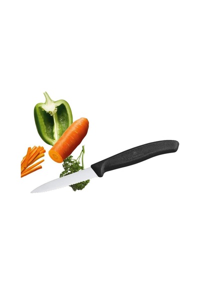 Victorinox Soyma Bıçağı 8 Cm Testere Ağızlı Siyah