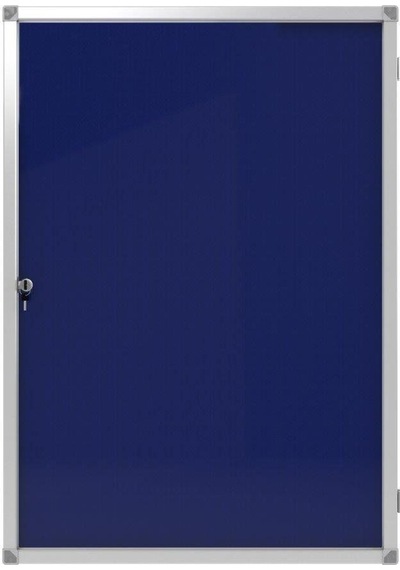 Kilitli Cam İlan Panosu 60x85cm Kumaş Tek Ebat