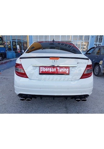 Mercedes C180(Makyajsız) Tampon Ekleri -fibersan Tuning