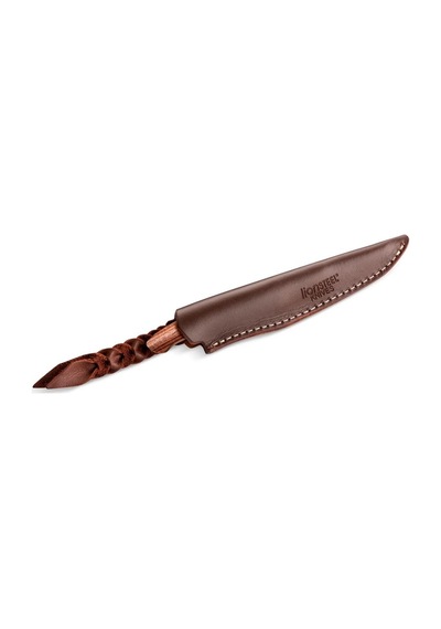 Lionsteel Ago - Santos Wood Kamp Bıçak Kahverengi