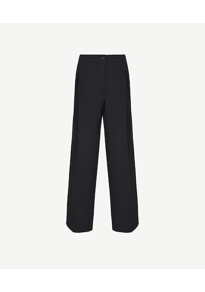 Yargıcı Dökümlü Pilili Pantolon Gri