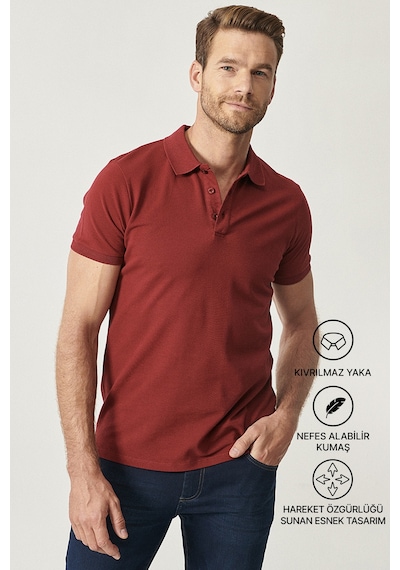 AC&Co / Altınyıldız Classics Altinyildiz Classics Erkek Bordo Slim Fit Dar Kesim Polo Yaka %100 Pamuk Tişört 4A4820200001BRDS Bordo AC&Co / Altınyıldız Classics Altinyildiz Classics Erkek Bordo Slim Fit Dar Kesim Polo Yaka %100 Pamuk Tişört 4A4820200001BRDS Bordo