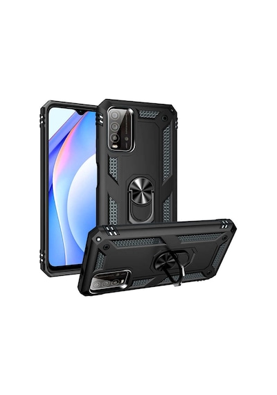 Xiaomi Redmi Note 9 4G Kilif Zore Vega Yüzüklü Standli Zirh Kilif 556719442