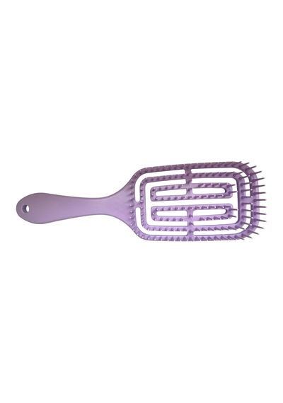 Croc Saç Fırçası Seti 2li Mor - Saç Açıcı Fırça, 3d Detangler Brush - Tarak Hediyeli