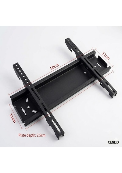 Cendix Cx0tvapr02 Sabit Kilitli Tv Duvar Askı Aparatı 43-60 İnç 50x11 Cm 40 Kg Taşıma Kapasite