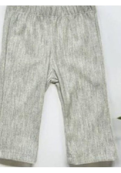 Çikoby Kız Bebek Kanguru Cep Detaylı Pantolonlu Takım-14895 Gri