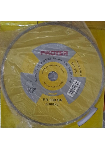 Proter Pr 230 Sr Sürekli Elmas Kesici Testere 230 X 2.4 X 5.0 X 22.23 Mm Proter