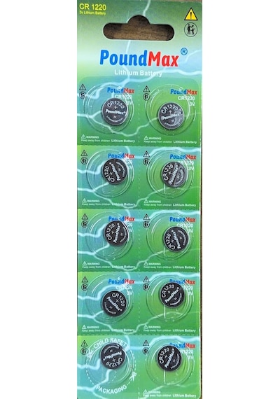 10 X 1220 Cr1220 Dl1220 3v Lityum Düğme Pil
