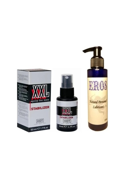 Muzice Hot Xxl Peak Power For Men Sprey 50 Ml Eros Natural Lubricant 125ml