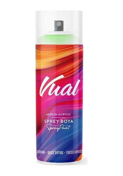 Akçalı Vual Sprey Boya 400 Ml Ral 9005 - Siyah Mat