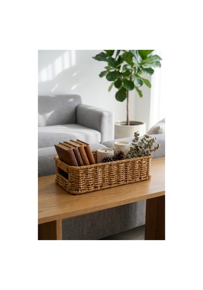 Hasır Rattan Organizer Sepet Kulplu Dekoratif Düzenleyici Sepet 26 X 11 X 7 Cm Çok Amaçlı Mutfak Banyo Raf Dolap Organizeri Doğal Hasır Sepet Kahverengi Kahverengi Hasır Rattan Organizer Sepet Kulplu Dekoratif Düzenleyici Sepet 26 X 11 X 7 Cm Çok Amaçlı Mutfak Banyo Raf Dolap Organizeri Doğal Hasır Sepet Kahverengi Kahverengi